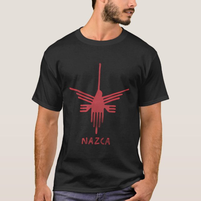 T-shirt Nazca Lines - Pérou Géoglyphe Singe Astronaut Humm (Devant)