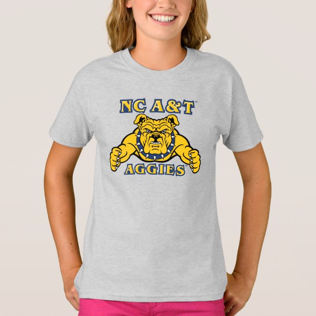 T-shirt NC A&T Agences | Aggie Bulldog (Devant)