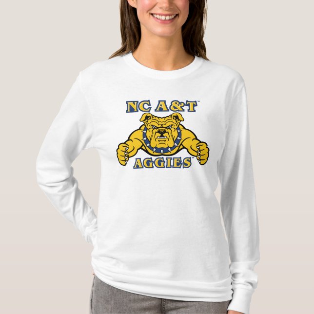 T-shirt NC A&T Agences | Aggie Bulldog (Devant)