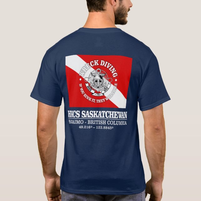 T-shirt NCSM Saskatchewan (meilleures épaves) (Dos)