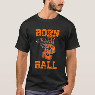 T-shirt Né 2 Ball Basketball Thème Anniversaire Fête Celeb