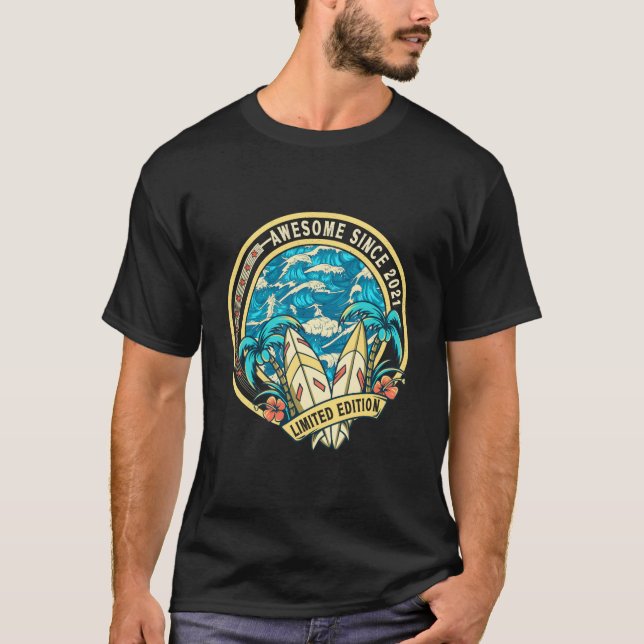 T-shirt Né 2Nd 2 Incroyable Depuis 2021 (Devant)