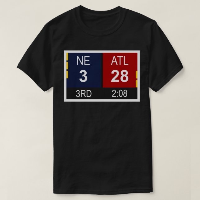T-shirt NE 3 vs ATL 28 Champions Revenir Essential T-Shir (Design devant)