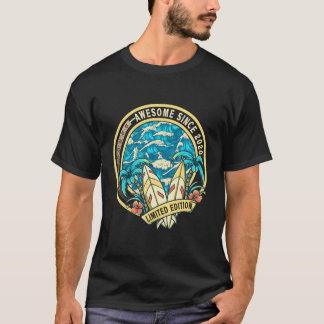 T-shirt Né 3E 3E 3E Étonnant Depuis 2020