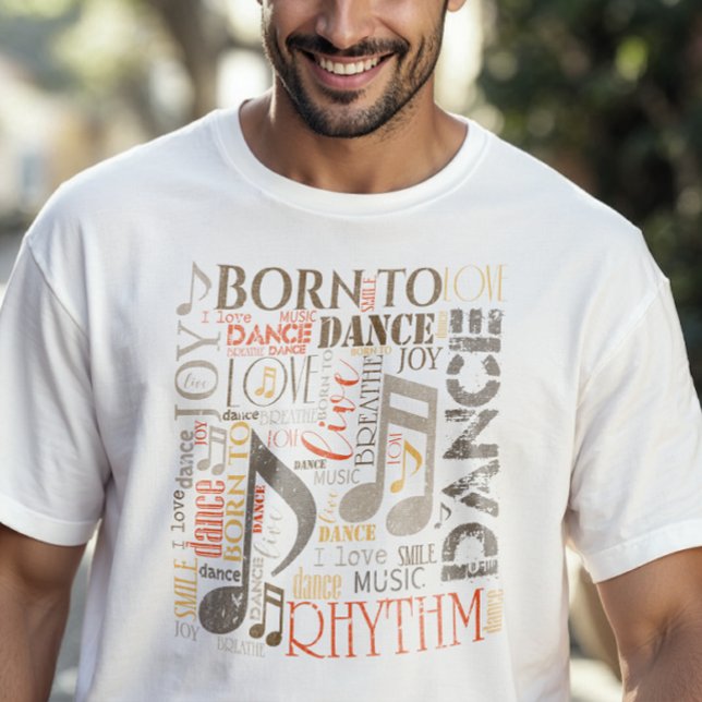 T-shirt Né à Dance Orange/Brown ID277 (Créateur téléchargé)