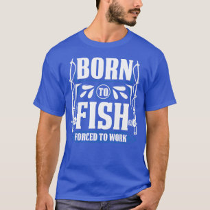 T-shirt Né À Des Poissons Forcés À Travailler