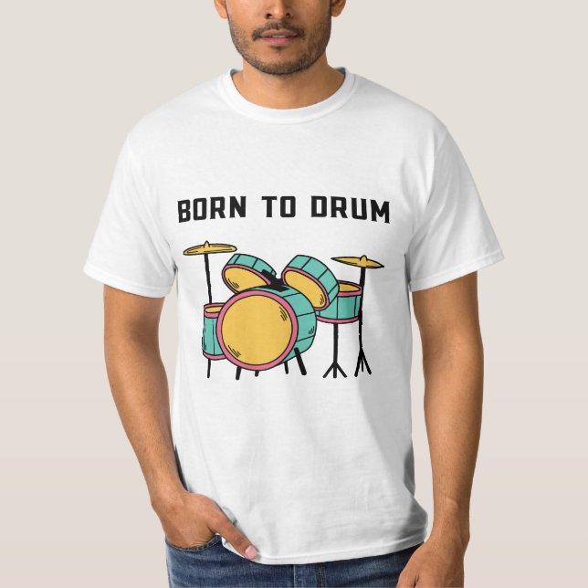 T-shirt Né à Drum (Devant)