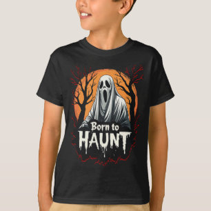 T-shirt Né à Haunt Halloween l'horreur de jour