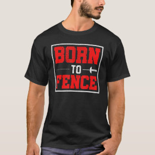 T-shirt Né À La Clôture De Clôture