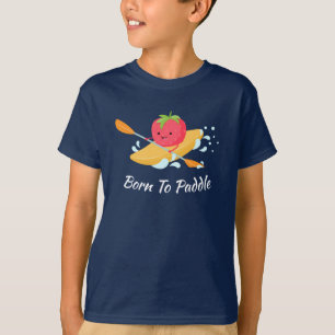 T-shirt Né À Paddle Kayak