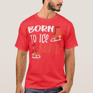 T-shirt Né À Patinage Sur Glace