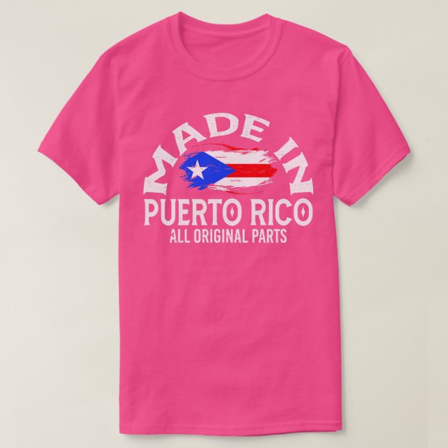 T-shirt Né à Porto Rico (Design devant)