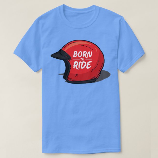 T-shirt Né À Ride (Design devant)