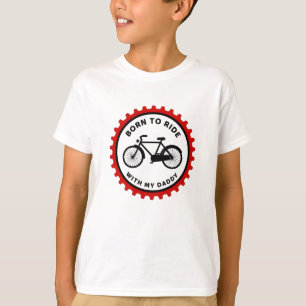 T-shirt Né À Ride Avec Papa Famille Aventure Keepsaké
