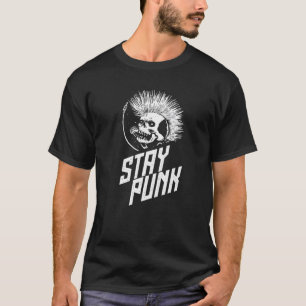T-shirt Né A Rockstar Punker - Rock Music Rock N Roll Ro