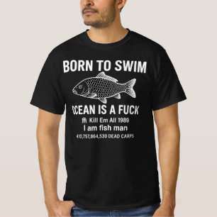 T-shirt Né À Swim Ocean 1989 Je Suis Poisson Homme Né À Sw