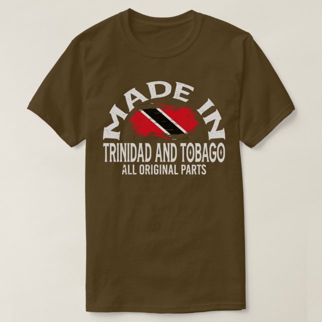 T-shirt Né à Trinité-et-Tobago (Design devant)