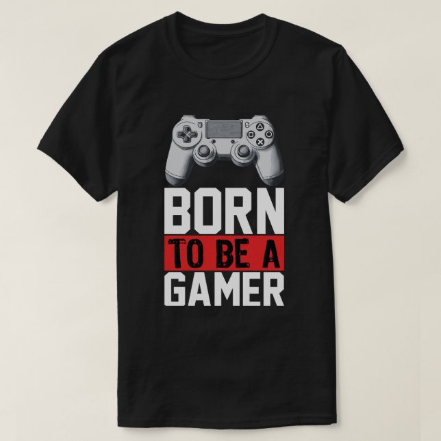 T-shirt Né À Un Joueur (Design devant)