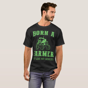 T-shirt né agriculteur comme mon grand-père