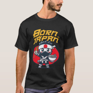 T-shirt Né au Japon Amateur de Ramen et de Karaté
