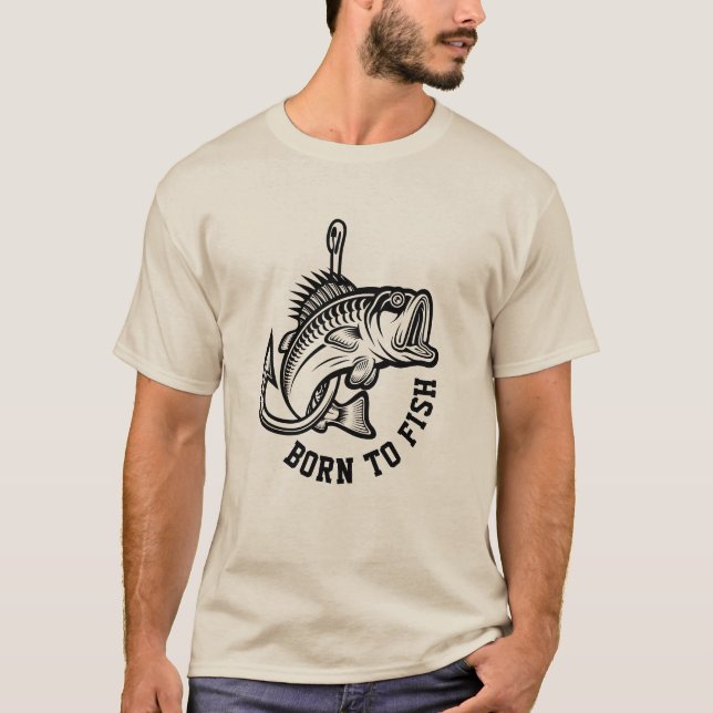T-shirt Né au poisson (Devant)