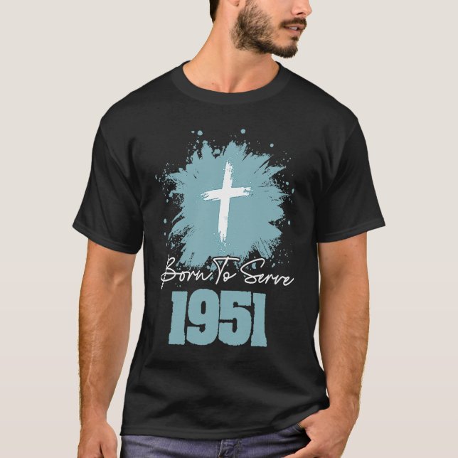 T-shirt Né Au Service En 1951 (Devant)