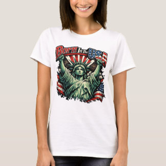 T-shirt Né aux États-Unis