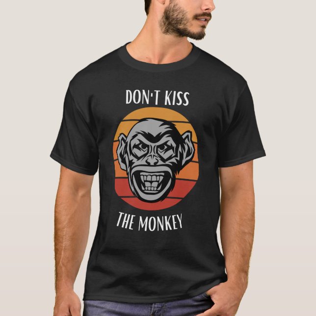 T-shirt Ne baise pas le singe (Devant)