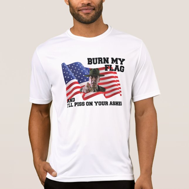 T-shirt Ne brûlez pas mon drapeau (Devant)