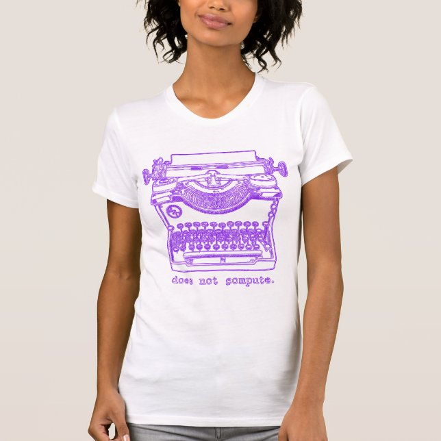 T-shirt Ne calcule pas (violet) (Devant)