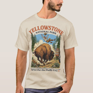 T-shirt Ne Caressez Pas Les Vaches Duveteuses , Parc Natio
