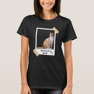 T-shirt Né Ce Grand Chat Orange Cute Et Kitten Animal