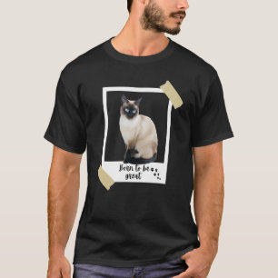 T-shirt Né Ce Grand Chat Siamais Cute Et Kitten Animal