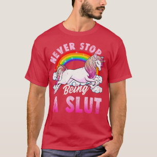 T-shirt Ne Cessez Jamais D'Être Une Unicorne Amusante Humo
