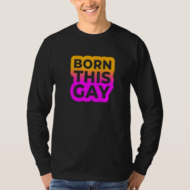 T-shirt Né cette édition couleur gay (Devant)