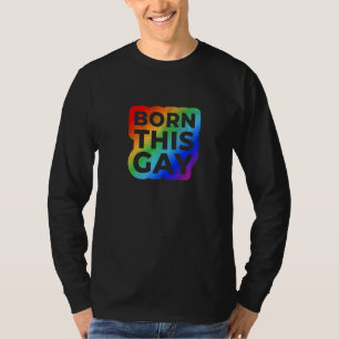 T-shirt Né Cette édition gay de demi-ton