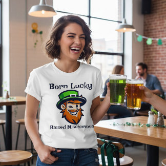 T-shirt Né Chanceux - St Pratick's Day