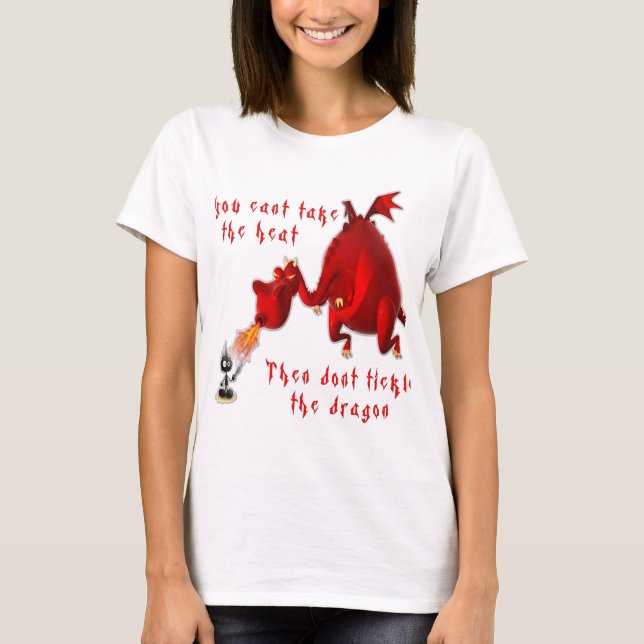 T-shirt Ne chatouillez pas le dragon… (Devant)