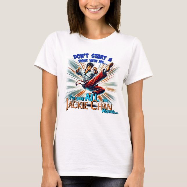 T-shirt Ne commence pas à me battre (Devant)