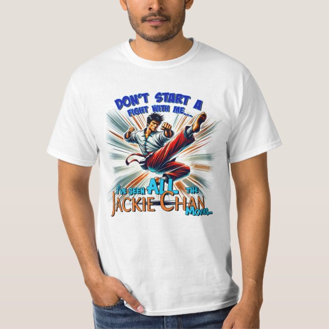 T-shirt Ne commencez pas à me battre (Devant)