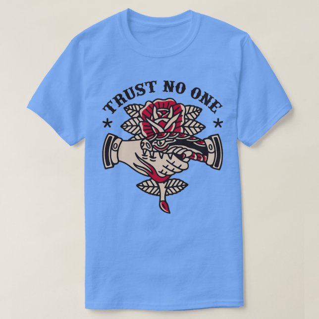 T-shirt Ne croyez à aucun serpent de poignée de main (Design devant)