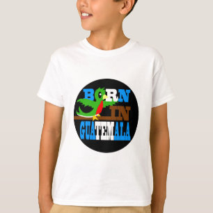 T-shirt né-dans-Guatemala-rond