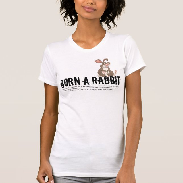T-shirt Né dans l'année du lapin (Devant)