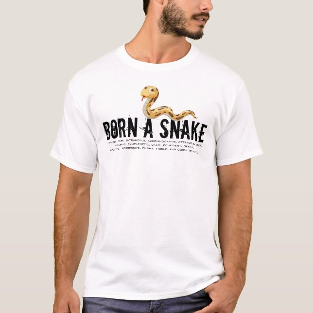 T-shirt Né dans l'année du serpent (Devant)