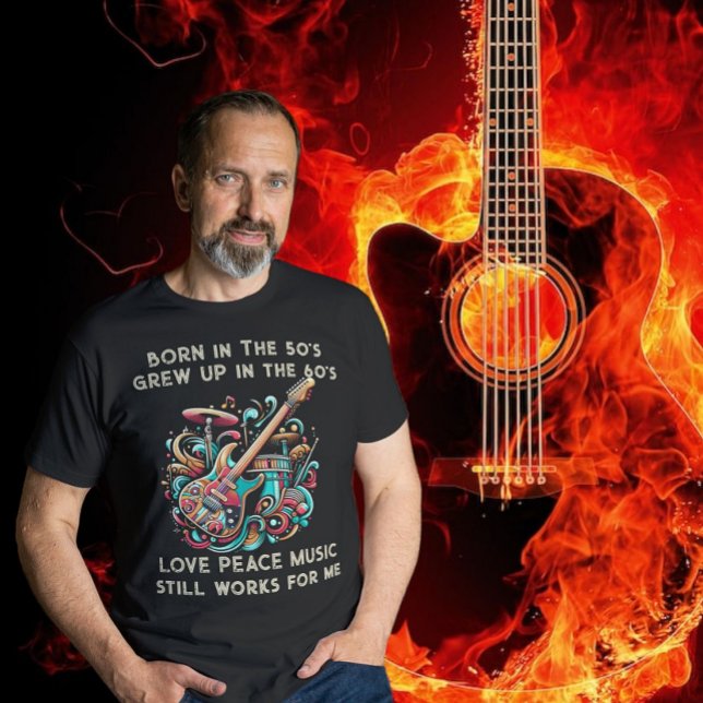 T-shirt Né dans le les années 50 Professeur de musique à l (Créateur téléchargé)