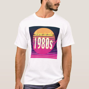 T-shirt Né dans les années 1980, Millennials, Gen X, année