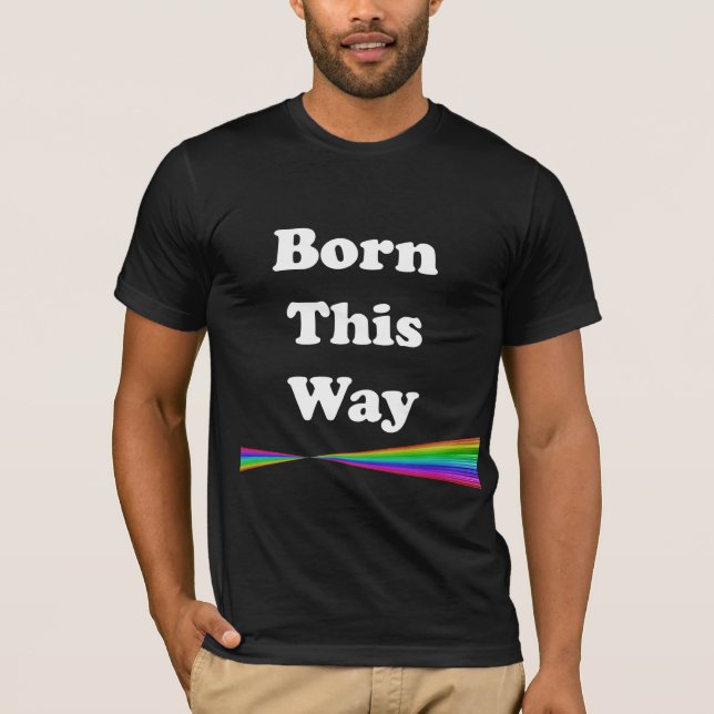 T-shirt Né de cette façon (Devant)