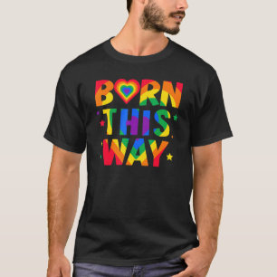 T-shirt Né De Cette Façon Fierté Gay Lgbt Fière Pour Les H