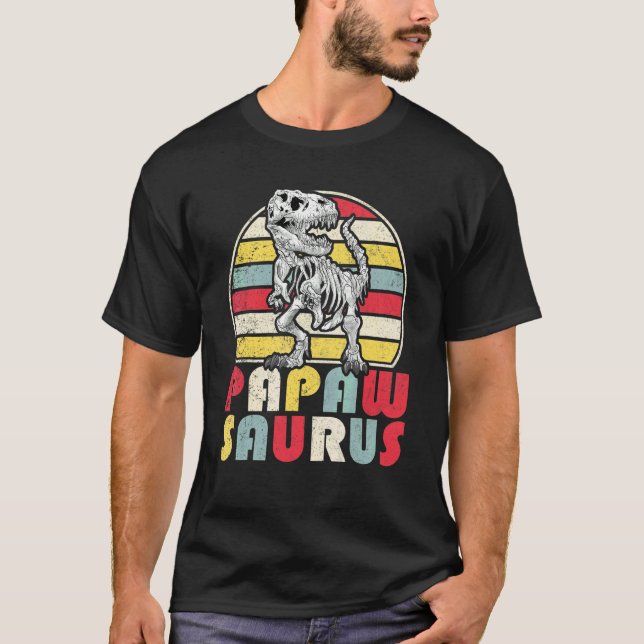 T-shirt Ne Déconnez Pas Avec Papawsaurus Vous Aurez Jurass (Devant)