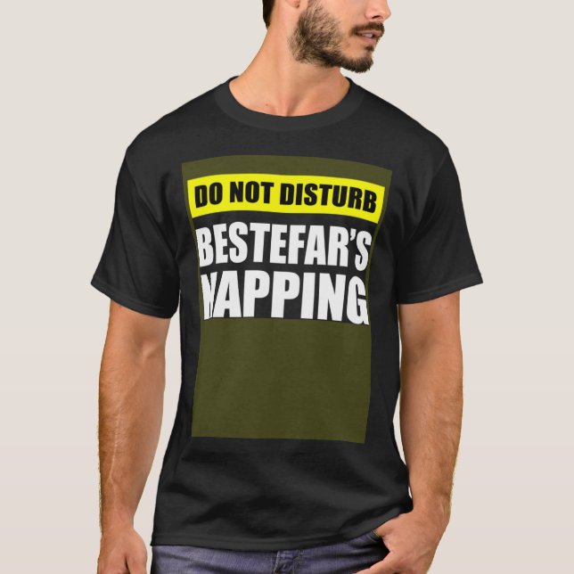 T-shirt Ne dérangez pas Bestefar s Napping (Devant)